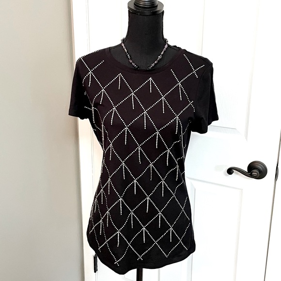 INC Crystal Design Top🖤NWOT🖤 - Picture 1 of 7